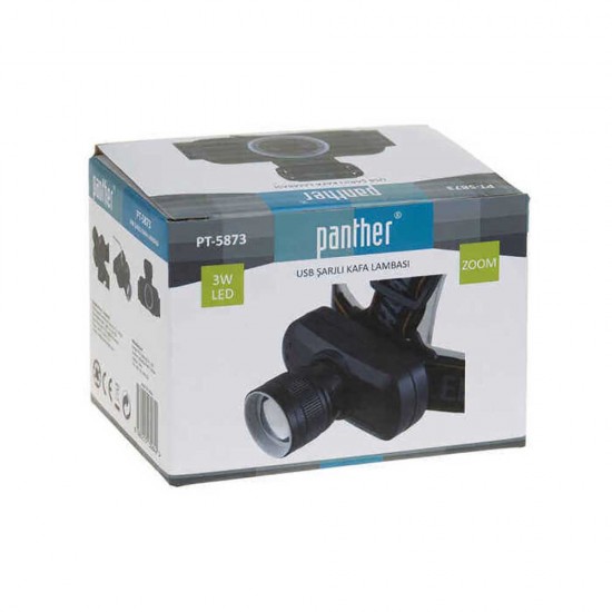 PANTHER PT-5873 ŞARJLI KAFA LAMBASI