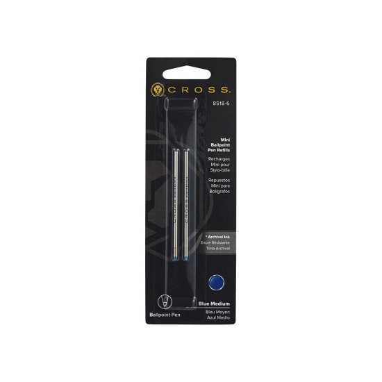 CROSS 8518-6 KISA REFİL MAVİ M