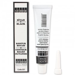 SÜDOR SD331 KONTÜR BOYASI 25ML TÜP SİYAH