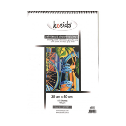 KOSİDA KHM-20181 PAİNTİNG &amp; DRAWİNG BLOCK 35X50 15YP