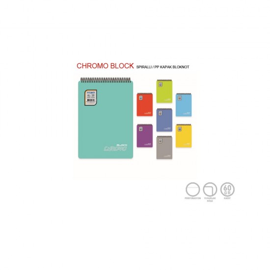 GIPTA 3625 BLOKNOT CHROMO BLOCK SPR PP KPK A5 80YP DÜZ