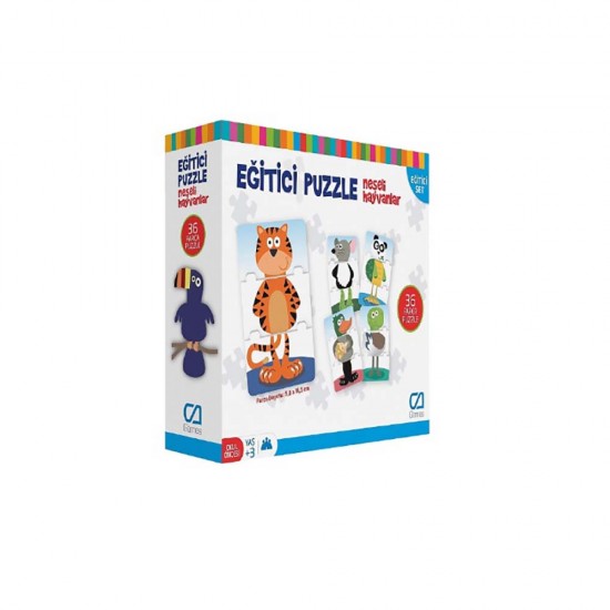 CA 5028 PUZZLE EGİTİCİ - NEŞELİ HAYVAN
