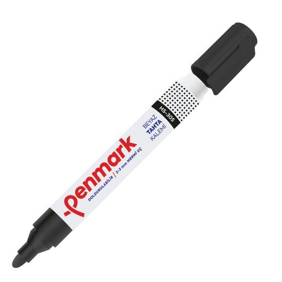 PENMARK HS305 01 BEYAZ TAHTA KALEMİ SİYAH