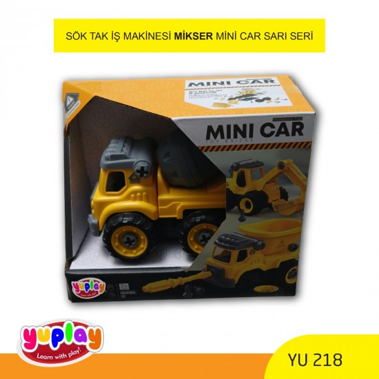 YUPLAY YU218 SÖK-TAK İŞ MAKİNESİ MİKSER SARI SERİ