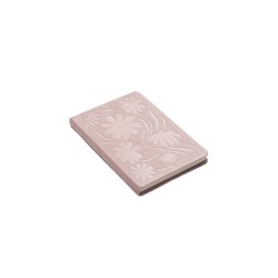 VJ 2072 SRT KPK VELVET DEF A5 160YP 100GR IVORY ÇİZGİLİ PEMBE