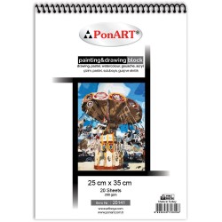 PONART PHM-20141 RESİM BLOK 200GR 25X35 20YP