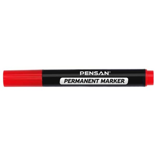 PENSAN 6600 YUVARLAK UÇ PERMANENT MARKÖR KIRMIZI
