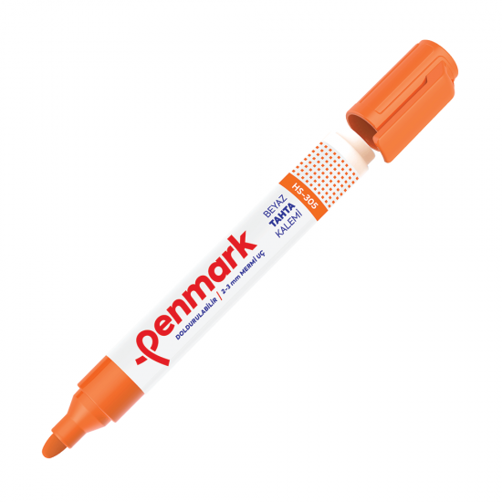 PENMARK HS305 07 BEYAZ TAHTA KALEMİ TURUNCU