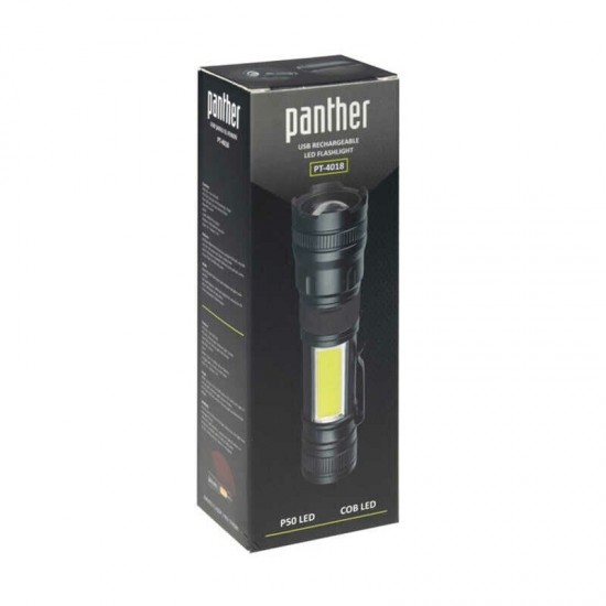 PANTHER PT-4018 USB ŞARJLI EL FENERİ