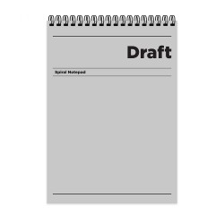 KESKİN 140532-99 BLOKNOT DRAFT HAFİF KAĞIT KARTON KAPAK A4 80YP KARELİ