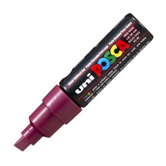 UNİ PC-8K POSCA SU BAZLI POSTER MARKÖRÜ Ş.KIRMIZI