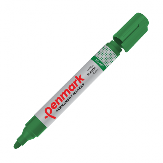 PENMARK HS405 04 PERMANENT MARKÖR YUVARLAK UÇ YEŞİL