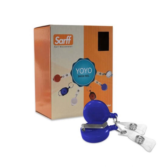 SARFF 15311049 YUVARLAK KANCALI YOYO MAVİ 25Lİ KT