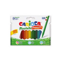 CARİOCA 42880 ÜÇGEN ELLERİ KİRLETMEYEN YIKANABİLİR PASTEL BOYA KALEMİ 24LÜ