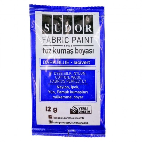 SÜDOR KB05 TOZ KUMAŞ BOYASI LACİVERT