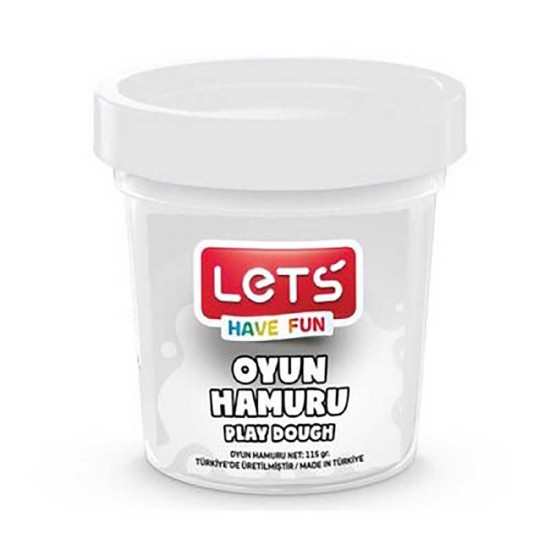 LETS L8440-5 TEK RENK OYUN HAMURU 110GR BEYAZ