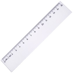 HATAS 0140 CETVEL PLASTİK ŞEFFAF 15CM