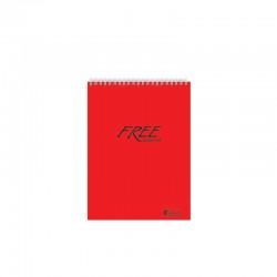 KESKİN 145212-99 BLOKNOT FREE OFFİCE ÜSTTEN SPİRALLİ A6 80YP KARELİ