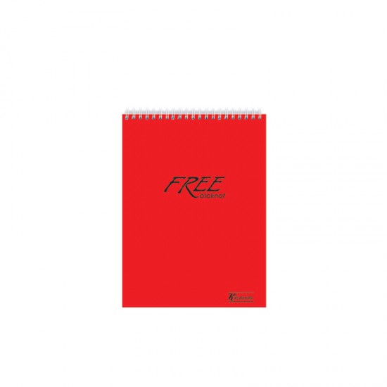 KESKİN 145212-99 BLOKNOT FREE OFFİCE ÜSTTEN SPİRALLİ A6 80YP KARELİ