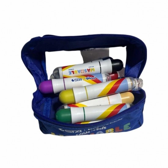 STA 893012 KEÇELİ KALEM JUMBO 12 RENK KAŞELİ