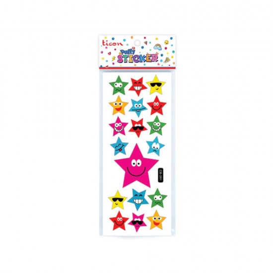 TİCON 348879 TPS-003/4 PUFFY STICKER YILDIZ