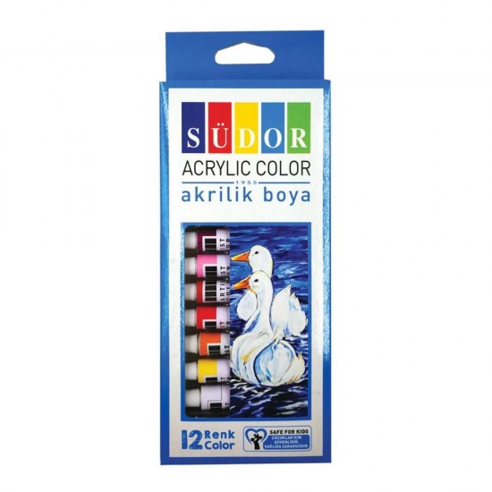 SÜDOR SD195 AKRİLİK BOYA TÜP 12X9ML