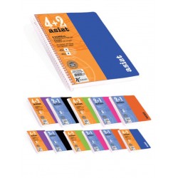 KESKİN DEFTER ASİST AYRAÇLI SPİRALLİ PP KAPAK A4 2+1 140YP