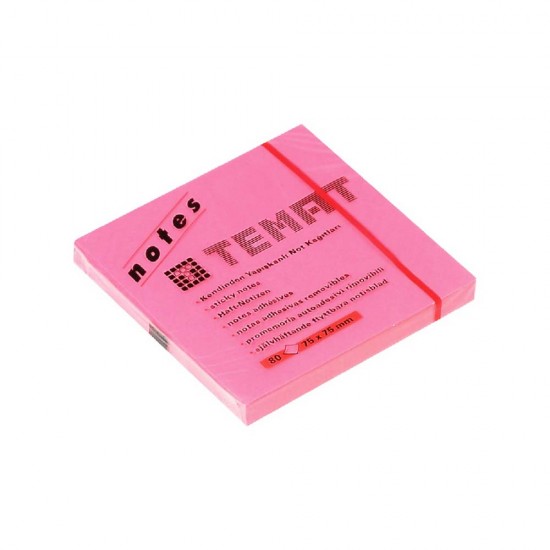 TEMAT 10612 YAP.NOT KAĞIDI 75X75 PEMBE