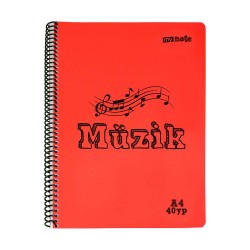 UMUR MTXDE-MÜ-A440 MÜZİK DEFTERİ MYNOTE TEXT PP A4 40YP