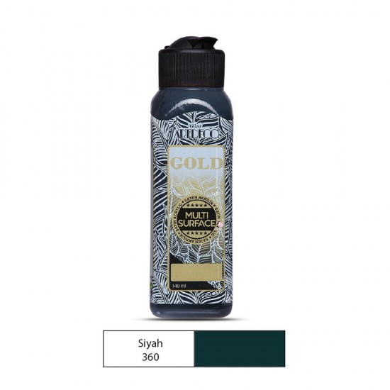 ARTDECO G70R-360 AKRİLİK GOLD BOYA 140ML SİYAH