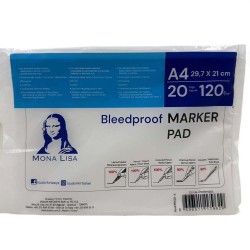 SÜDOR MN28-4 A4 SPR MONALİSA MARKÖR PAD DEF 120GR 20YP