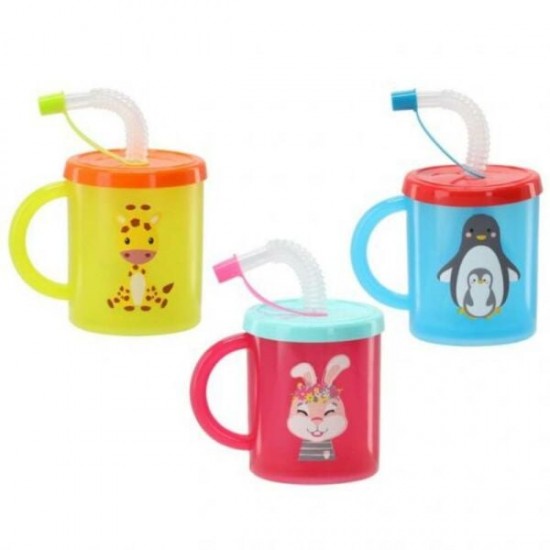 GIPTA 7528 MY MUG KÖRÜK PİPET KULPLU BARDAK 250ML