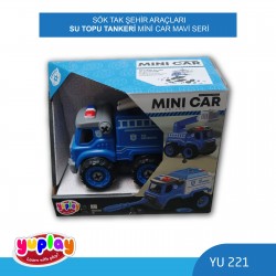 YUPLAY YU221 SÖK-TAK ŞEHİR ARAÇLARI SU TOPU TANKERİ MAVİ SERİ
