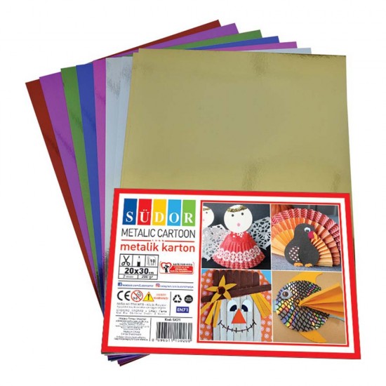 SÜDOR SK21 A4 METALİK KARTON 200GR 10LU PK