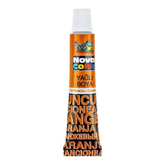 NOVA COLOR NC-134 YAĞLI BOYA TÜP 12Lİ TURUNCU