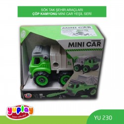 YUPLAY YU230 SÖK-TAK ŞEHİR ARAÇLARI ÇÖP KAMYONU YEŞİL SERİ