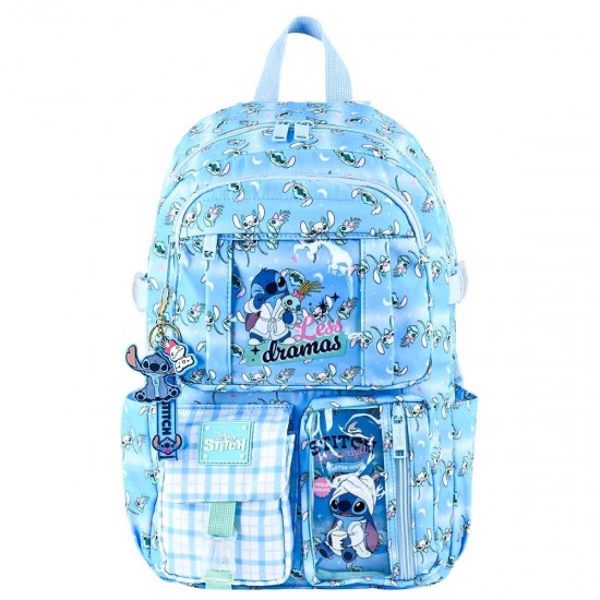 OTTONYA 000191-49300 DİSNEY STITCH İLKOKUL ÇANTASI CHARM-LX DRAMAS