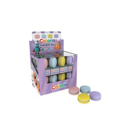SİLKA ART-1425 COLORİA 3D SİLGİ MACARON 24LÜ KT