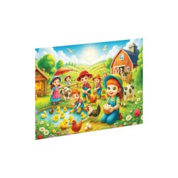 CA 3505 PUZZLE AHŞAP ÇİFTLİKTEKİ DOSTLAR