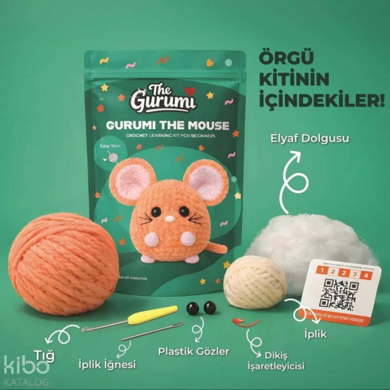 THE GURUMİ TG008 FARE ÖRGÜ ÖĞRENME KİTİ