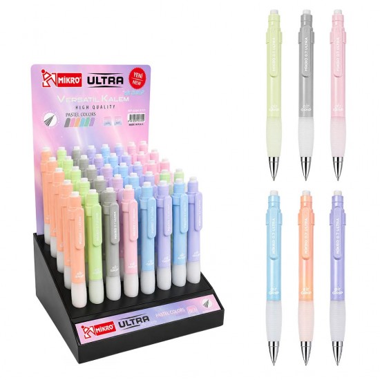 MİKRO MP9394P STANDLI VERSATİL KALEM 07MM ULTRA AİR GRİP PASTEL