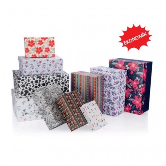 GIPTA BX2278 ECO RANDOM DİKDÖRTGEN 10LU KUTU SET