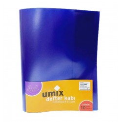 UMİX 1910-MA YAPIŞKANLI DEFTER KABI A4 10LU MAVİ