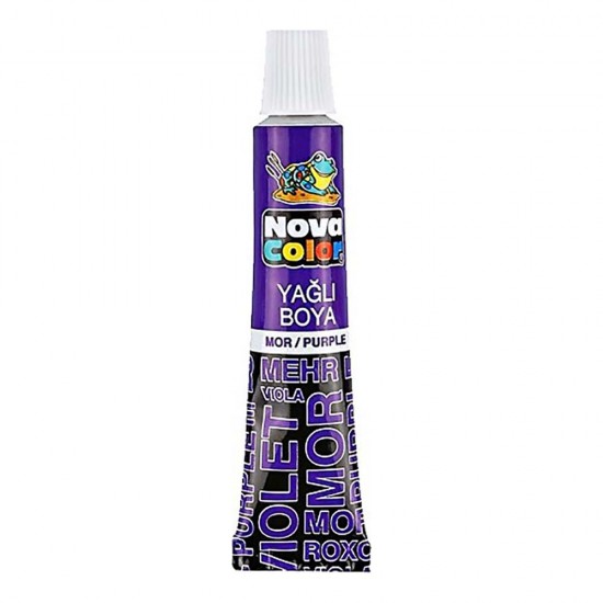 NOVA COLOR NC-135 YAĞLI BOYA TÜP 12Lİ MOR
