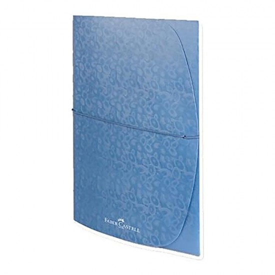 FABER DESENLİ EVRAK DOSYASI METALİK MAVİ 190104