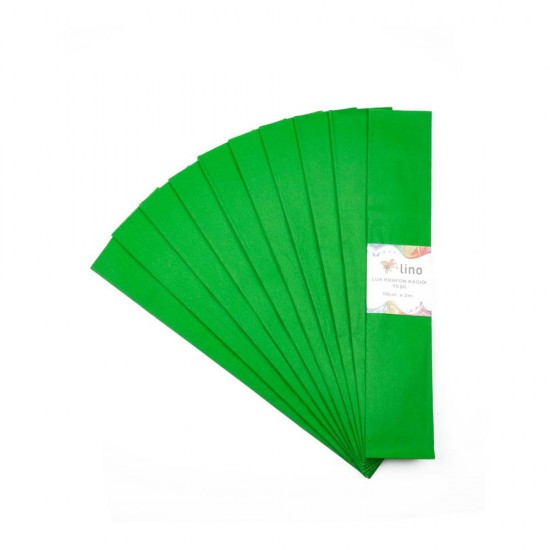 LİNO PA-014Y LÜX KRAPON KAĞIDI 50X200 10LU YEŞİL