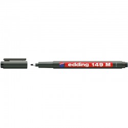 EDDİNG ASETAT KALEMİ 149-01 M SİLGİLİ SİYAH
