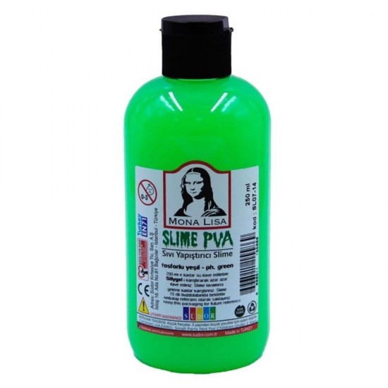 SÜDOR SL07-14 MONALİSA SLİME YAP.250ML FOSFORLU YEŞİL