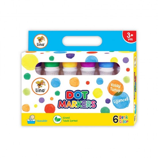 LİNO LN-606 DOT MARKÖR YIKANABİLİR 6LI