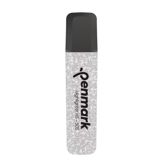 PENMARK HS505 18 METALİK SİMLİ FOSFORLU KALEM GÜMÜŞ